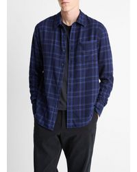 Vince - Big Horn Plaid Cotton Button-Front Shirt - Lyst