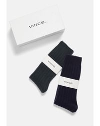 Vince - Cashmere Rib Sock Gift Set, Multicolor, Size Xs/s - Lyst