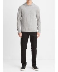 Vince - Featherweight Wool Cashmere Pullover Hoodie, Heather - Lyst