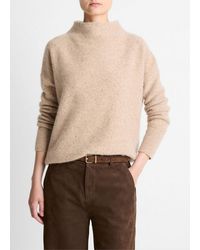 Vince - Donegal Cashmere Funnel-Neck Sweater - Lyst