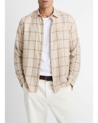 Vince - Rockery Plaid Cotton Button-Front Shirt - Lyst
