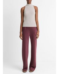 Vince - Italian Metallic Alpaca-Blend Mock-Neck Tank - Lyst