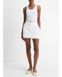 Vince - Tailored Italian Cotton Skort - Lyst