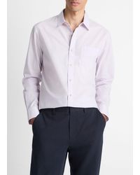 Vince - Cotton Poplin Button-Up Shirt - Lyst