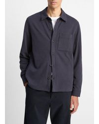 Vince - Heavy Sueded Cotton Shirt Jacket - Lyst