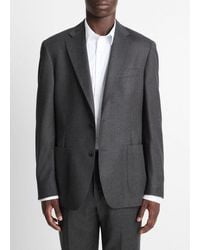 Vince - Wool-Silk Flannel Relaxed Sport Coat - Lyst