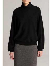 Vince - Wool-Cashmere Dolman-Sleeve Turtleneck Sweater - Lyst
