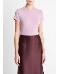 Vince - Pima Cotton-Blend '90S Shrunken T-Shirt - Lyst