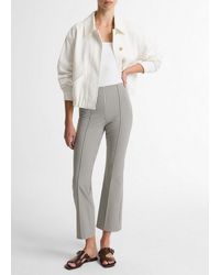Vince - Niki Gingham Mid-Rise Crop Flare Pant - Lyst