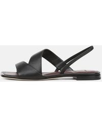 Vince - Parker Leather Slingback Sandal - Lyst