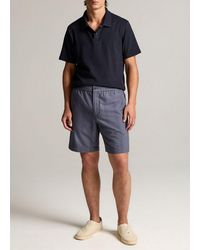 Vince - Cove Stripe Cotton-Hemp Short - Lyst