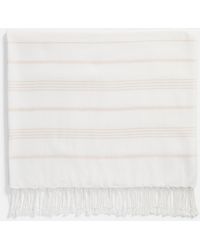 Vince - Stripe Cotton-Cashmere Wrap - Lyst