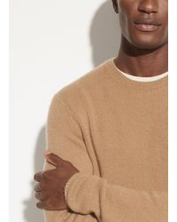 Vince Plush Cashmere Long Sleeve Crew - Natural