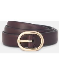 Vince - 20Mm Spazzolato Leather Belt - Lyst