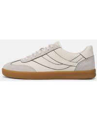Vince - Oasis Contrast-Edge Leather & Suede Sneaker - Lyst