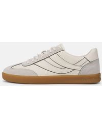 Vince - Oasis Contrast-Edge Leather & Suede Sneaker - Lyst