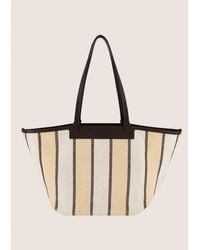 Vince - Marin Woven Cotton Large Tote - Lyst