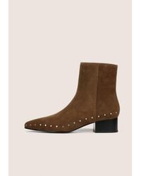 Vince - August Studded Suede Ankle Boot - Lyst