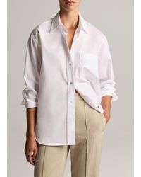 Vince - Cotton Oversized Button-Front Shirt - Lyst