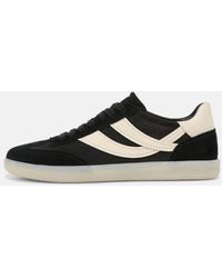 Vince - Oasis Leather And Suede Sneaker, Black, Size 11 - Lyst