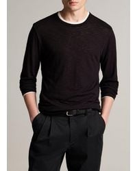 Vince - Slub Pima Cotton Double-Layer T-Shirt - Lyst