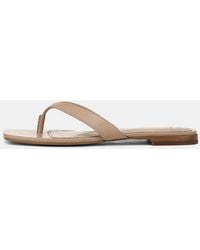 Vince - San Juan Leather Thong Sandal - Lyst