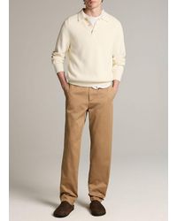 Vince - Owen Athletic Brushed Cotton Twill Chino - Lyst