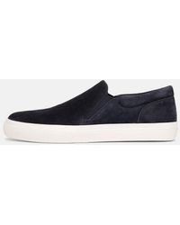 Vince - Fletcher Perforated Suede Sneaker, Night Blue, Size 8.5 - Lyst