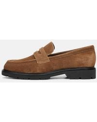 Vince - Siena Suede Lug-Sole Loafer - Lyst