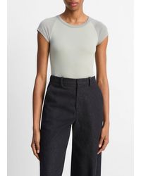 Vince - Colorblock Pima Cotton Raglan T-Shirt - Lyst