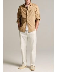 Vince - Louie Relaxed Cotton-Linen Chino Pant - Lyst