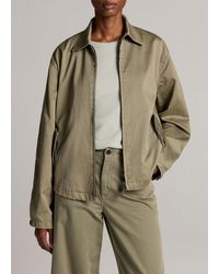 Vince - Washed Cotton Twill Jacket - Lyst
