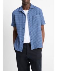 Vince - Provence Plaid Double-Face Italian Cotton Button-Front Shirt - Lyst