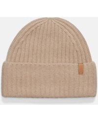 Vince - Plush Cashmere Chunky Knit Hat, Beige - Lyst