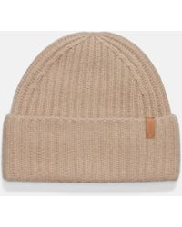 Vince - Plush Cashmere Chunky Knit Hat, Beige - Lyst
