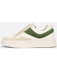 Vince - Warren Court Leather And Suede Sneaker - Lyst