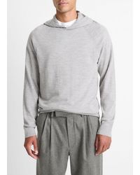 Vince - Featherweight Merino Wool-Cashmere Hoodie - Lyst