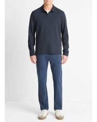 Vince - Milano Pima Cotton-Blend Johnny-Collar Shirt - Lyst