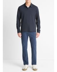 Vince - Milano Pima Cotton-Blend Johnny-Collar Shirt - Lyst