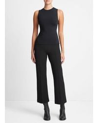 Vince - Stretch-jersey Shell, Black, Size Xs - Lyst