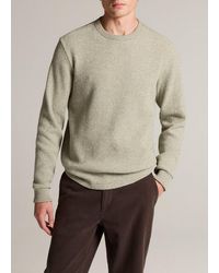 Vince - Brushed Waffle-Knit Cotton-Blend Long-Sleeve Shirt - Lyst