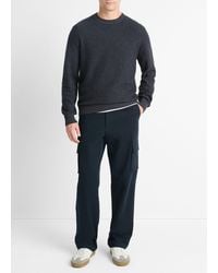 Vince - Geo-Jacquard Wool-Blend Crew Neck Sweater - Lyst