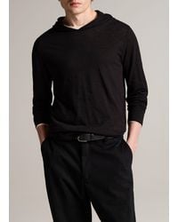 Vince - Slub Pima Cotton Double-Layer Hoodie - Lyst