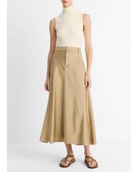 Vince - Satin A-Line Trouser Skirt - Lyst