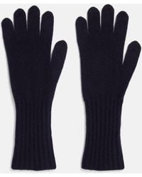 Vince - Plush Cashmere Knit Glove, Blue - Lyst