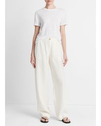 Vince - Hemp Utility Pant, Off White, Size 00 - Lyst