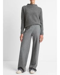 Vince - Italian Wool-Blend High-Waist Bias Pant - Lyst
