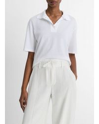 Vince - Easy Cotton Polo Shirt - Lyst