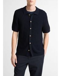 Vince - Cotton Crochet Button-Front Shirt - Lyst