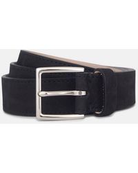 Vince - 32Mm Nubuck Leather Belt - Lyst